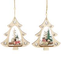 Wood Dachshund Ornaments