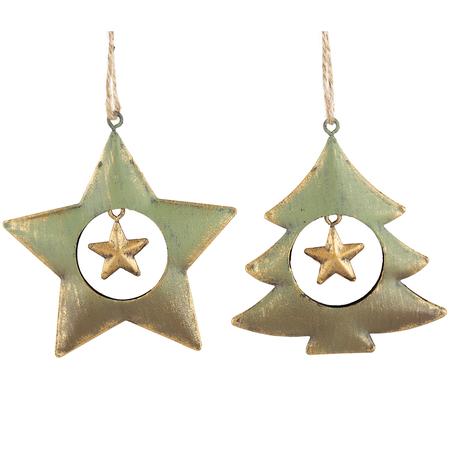 Metal Star & Tree Ornaments
