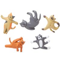 Cat Yoga Magnets Set/5