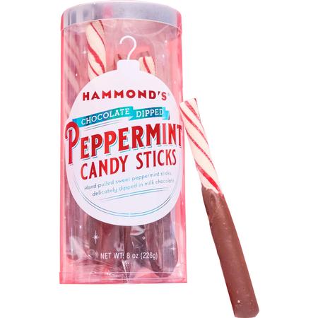 Chocolate-Dipped Peppermint Sticks
