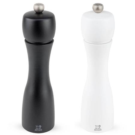 Peugeot Tahiti Pepper & Salt Mill Set Black & White