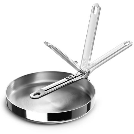 Joseph Joseph Folding-Handle Stainless-Steel Skillet 9.5