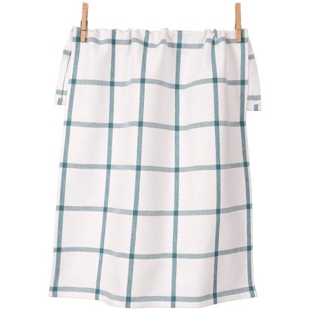 Windowpane Kitchen Towel Teal