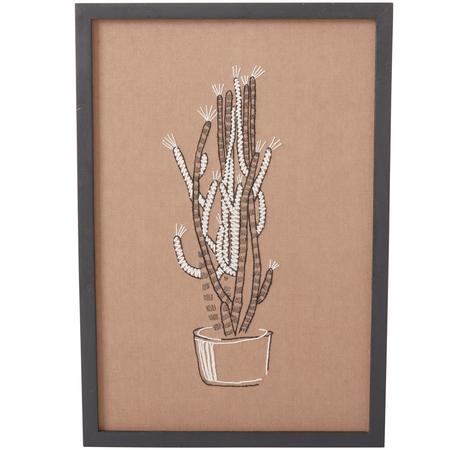 Euphorbia Embroidered Wall Art