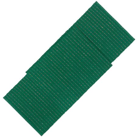Green/Copper Ribbed Table Runner