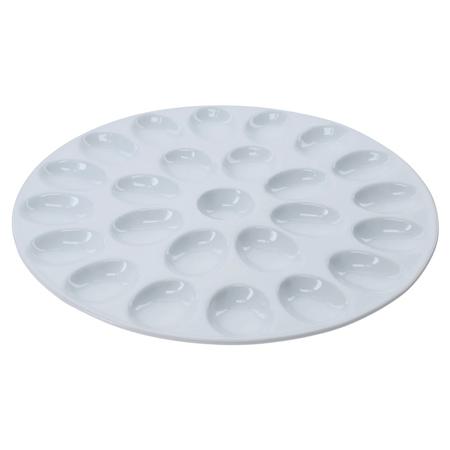 White Porcelain Egg Plate