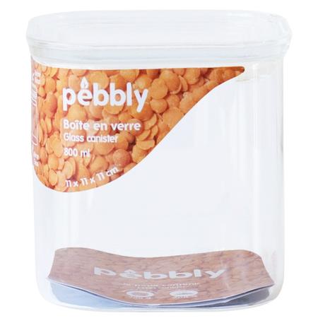 Pebbly Glass Container 27-oz./800ml