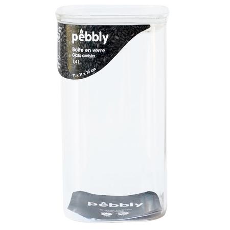 Pebbly Glass Container 47-oz./1400ml