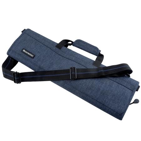 8-Pocket Knife Roll Navy Heather