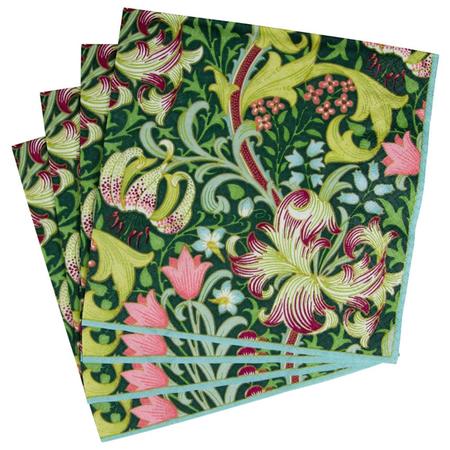Paper Lunch Napkins Golden Lily Forest