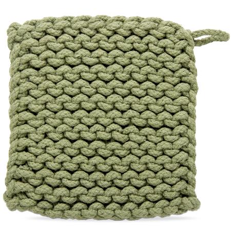 Crocheted Trivet Olive