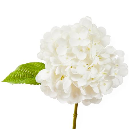 Faux Hydrangea Stem White