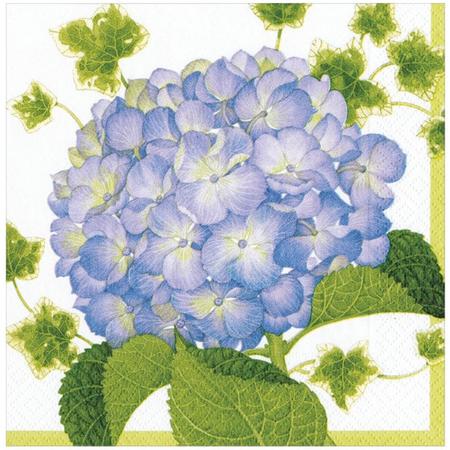 Paper Lunch Napkins Hydrangea