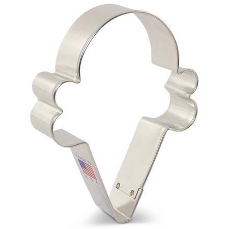 Ice Cream Cone Cookie Cutter 4”