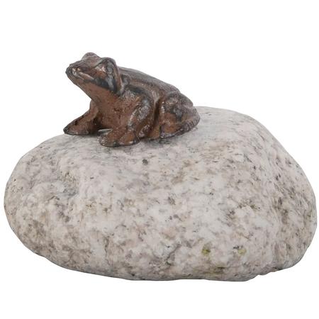 Cast-Iron Frog On A Stone