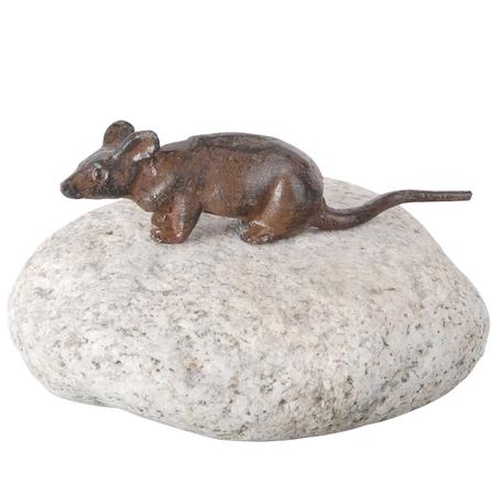 Cast-Iron Mouse On A Stone