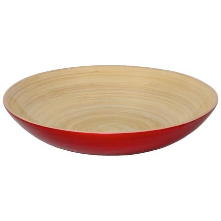Bamboo Large Fruit Bowl Red