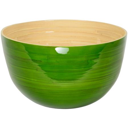 Bamboo Deep Salad Bowl Grass Green