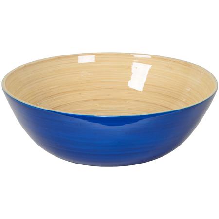 Bamboo Serving Bowl Blue