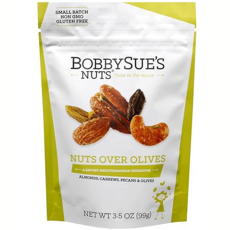 BobbySue's Nuts Nuts Over Olives 3.5-ozs.