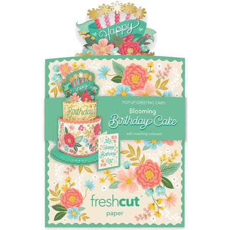 Mini Pop-Up Greeting Card Blooming Cake