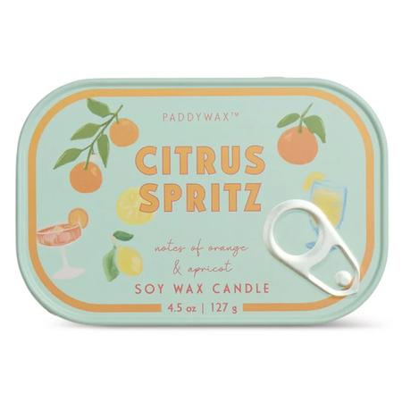Paddywax Bistro Tin Candle Citrus Spritz