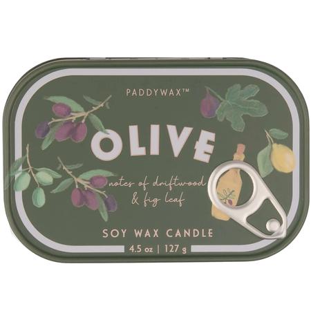 Paddywax Bistro Tin Candle Olive