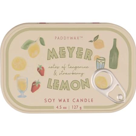 Paddywax Bistro Tin Candle Meyer Lemon