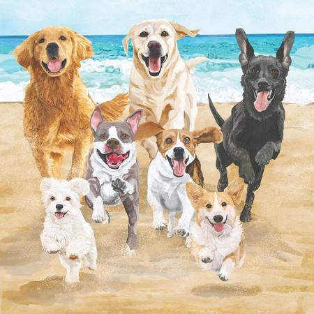 Paper Beverage Napkins Release The Hounds