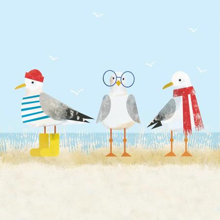 Paper Lunch Napkins Sassy Seagull