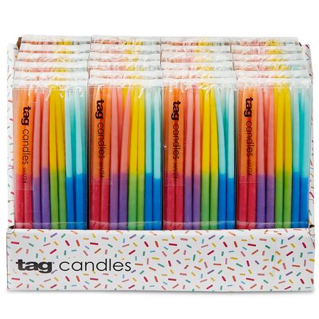 Two-Tone Mini Taper Candles Set/24