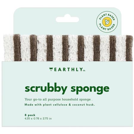 Natural Scrubby Sponges Set/8