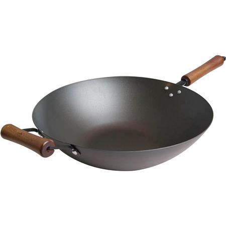 Joyce Chen Pre-Seasoned Carbon-Steel Wok 14