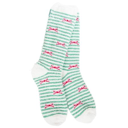 Cozy Crew Socks Holiday Bow