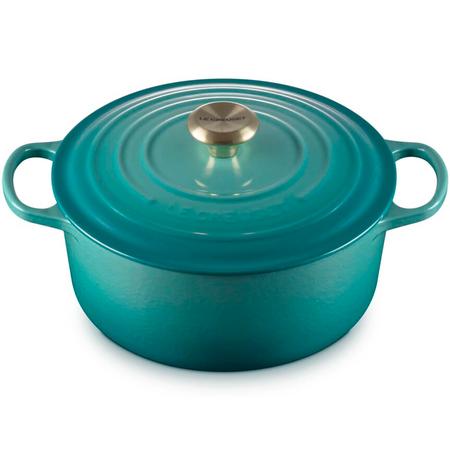 Le Creuset 5.5-qt. Round Oven Bleu Riviera