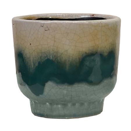 Crackle-Glaze Terrra Cotta Pot Small