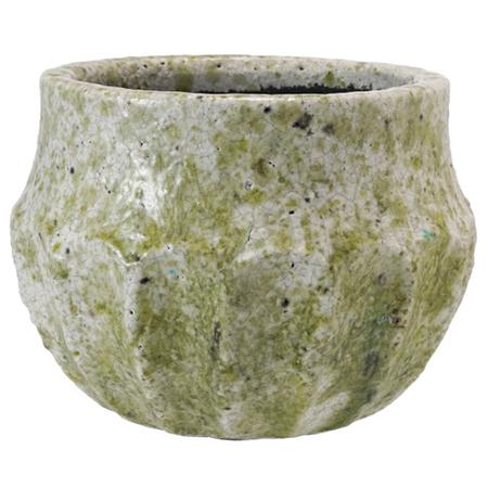 Crackle-Glaze Terra Cotta Planter