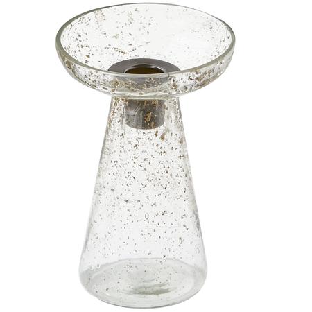 Leon Glass Taper Candle Holder