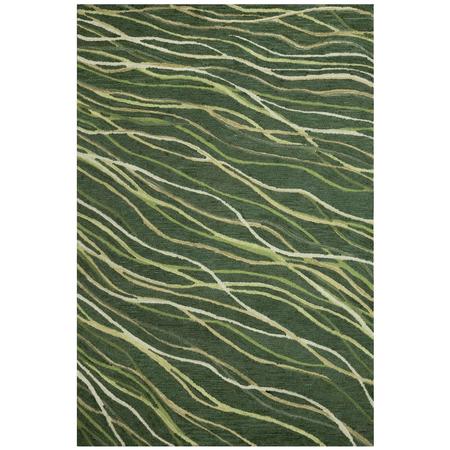 Horizon Ribbons Rug Moss 5’ x 7’6”