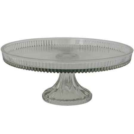 Pressed Glass Cake Pedestal