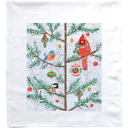 3 Birds In A Tree Tea Towel