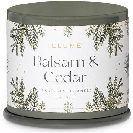 Illume Balsam & Cedar Demi Tin Candle