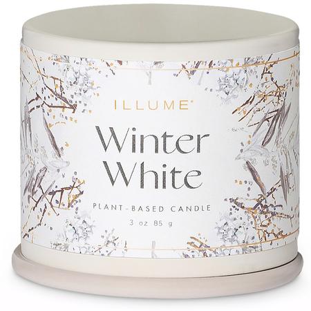 Illume Winter White Demi Tin Candle