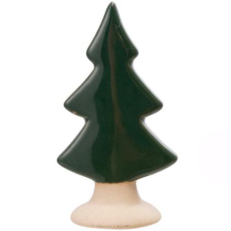Dipped Stoneware Tree Dark Green