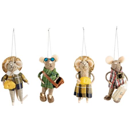 Felt Tourist Mouse Ornament