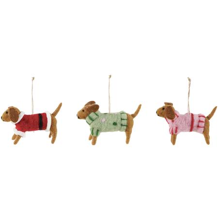Felt Dachshund Ornament