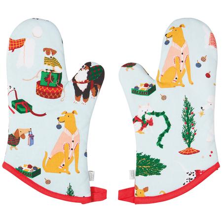 Holiday Hounds Oven Mitt