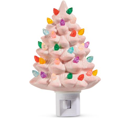 Vintage Tree Nightlight Pink