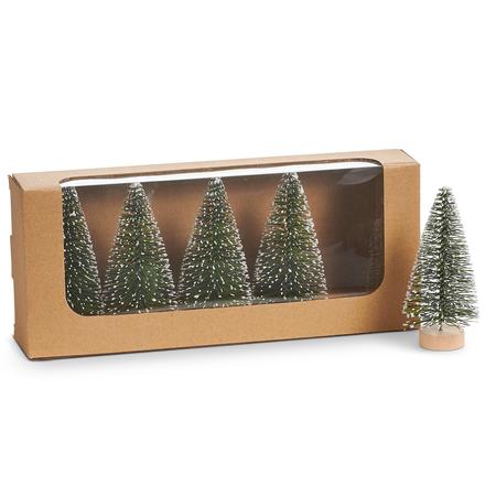 Bottle Brush Trees 4” Set/5