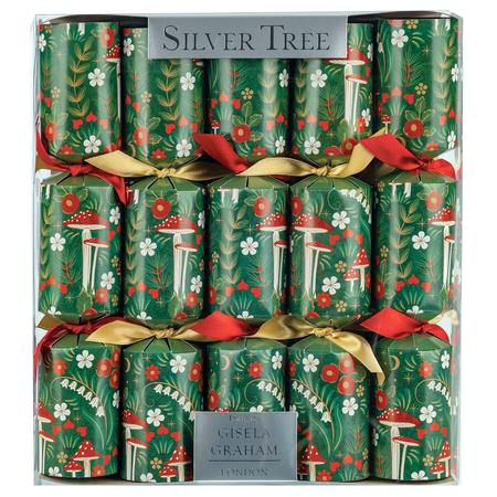 11” Christmas Crackers Forest Greenery Set/10